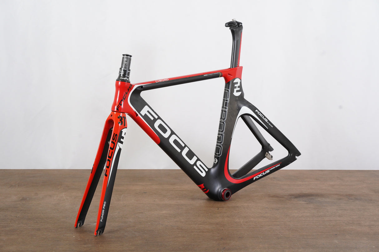 S (Small) Focus Chrono Carbon Aero Rim Brake TT Triathlon Frameset