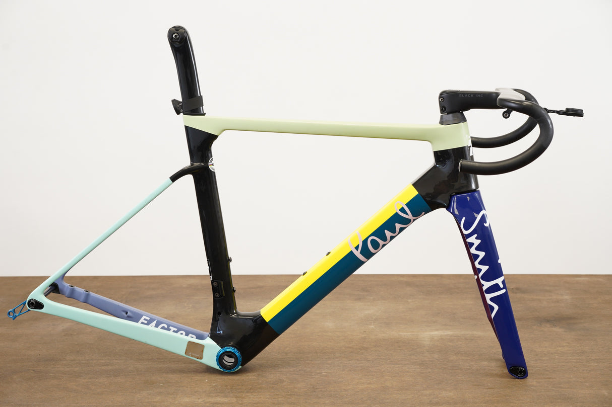 54cm Factor Ostro VAM V1 Paul Smith Edition Carbon Disc Road Frameset + Cockpit