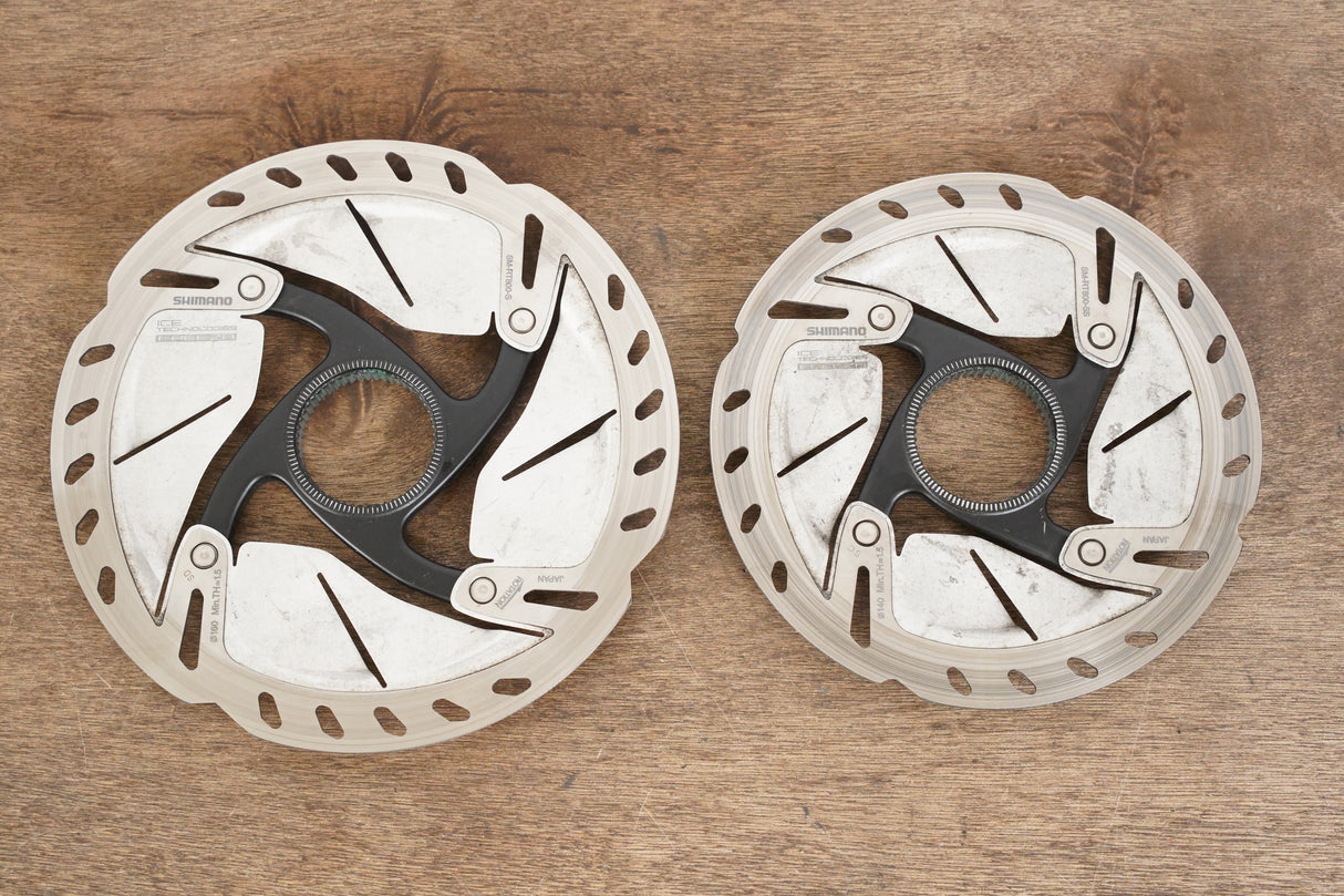 (2) 160mm/140mm Shimano Ultegra SM-RT800 Center Lock Disc Brake Rotors