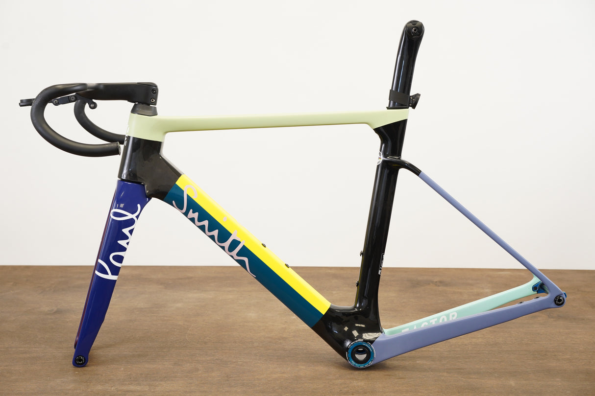 54cm Factor Ostro VAM V1 Paul Smith Edition Carbon Disc Road Frameset + Cockpit
