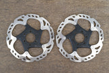 (2) 160mm Shimano Deore XT SM-RT86-S 6-Bolt Disc Brake Road CX MTB Rotors