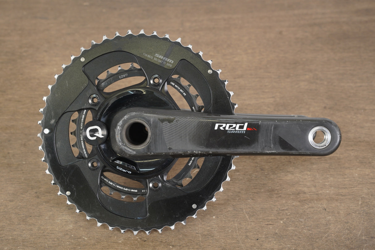 175mm 50/34T GXP SRAM Red 22 Quarq DZero Carbon Power Meter Crankset