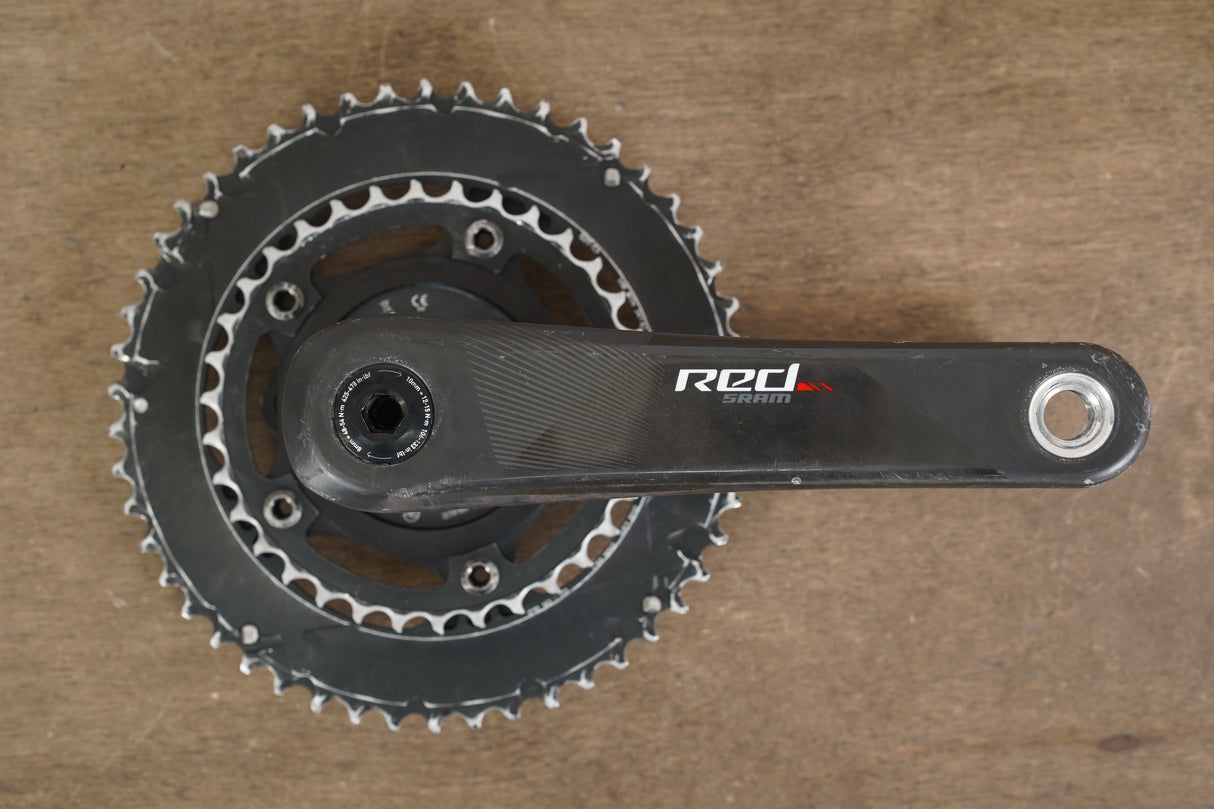 175mm 50/34T GXP SRAM Red 22 Quarq DZero Carbon Power Meter Crankset