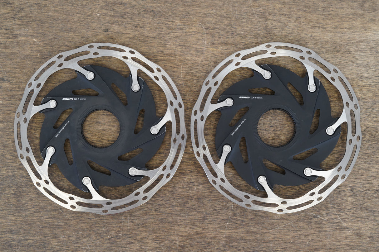 (2) 160mm SRAM CenterLine CLX-R Center Lock Disc Brake Rotor