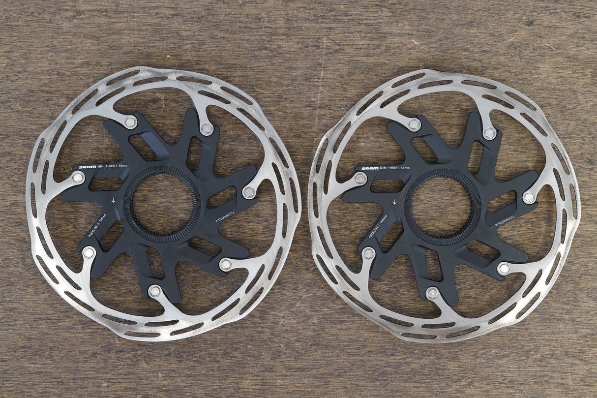 (2) 160mm SRAM PaceLine X RT-PLN-X-A1 Center Lock Disc Brake Rotors