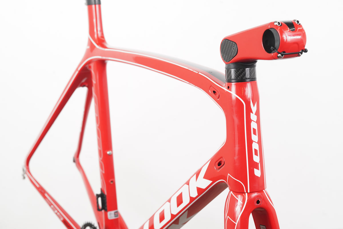 M (Medium) LOOK 695 SR Carbon Rim Brake Road Frameset + Crank + Stem