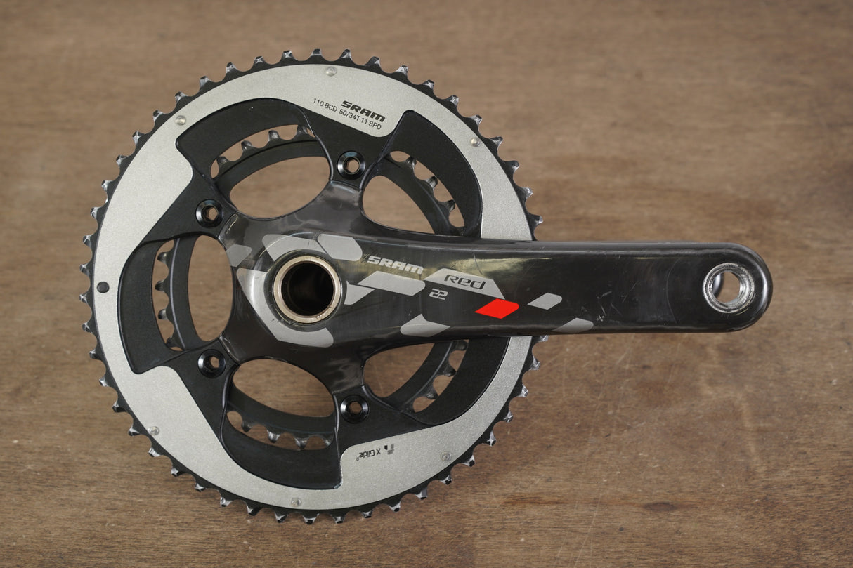 172.5mm 50/34T GXP SRAM Red 22 Carbon Road Crankset