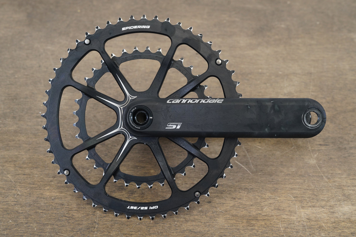 172.5mm 52/36T BB30 Cannondale Si Spidering Hollowgram Road Crankset 618g