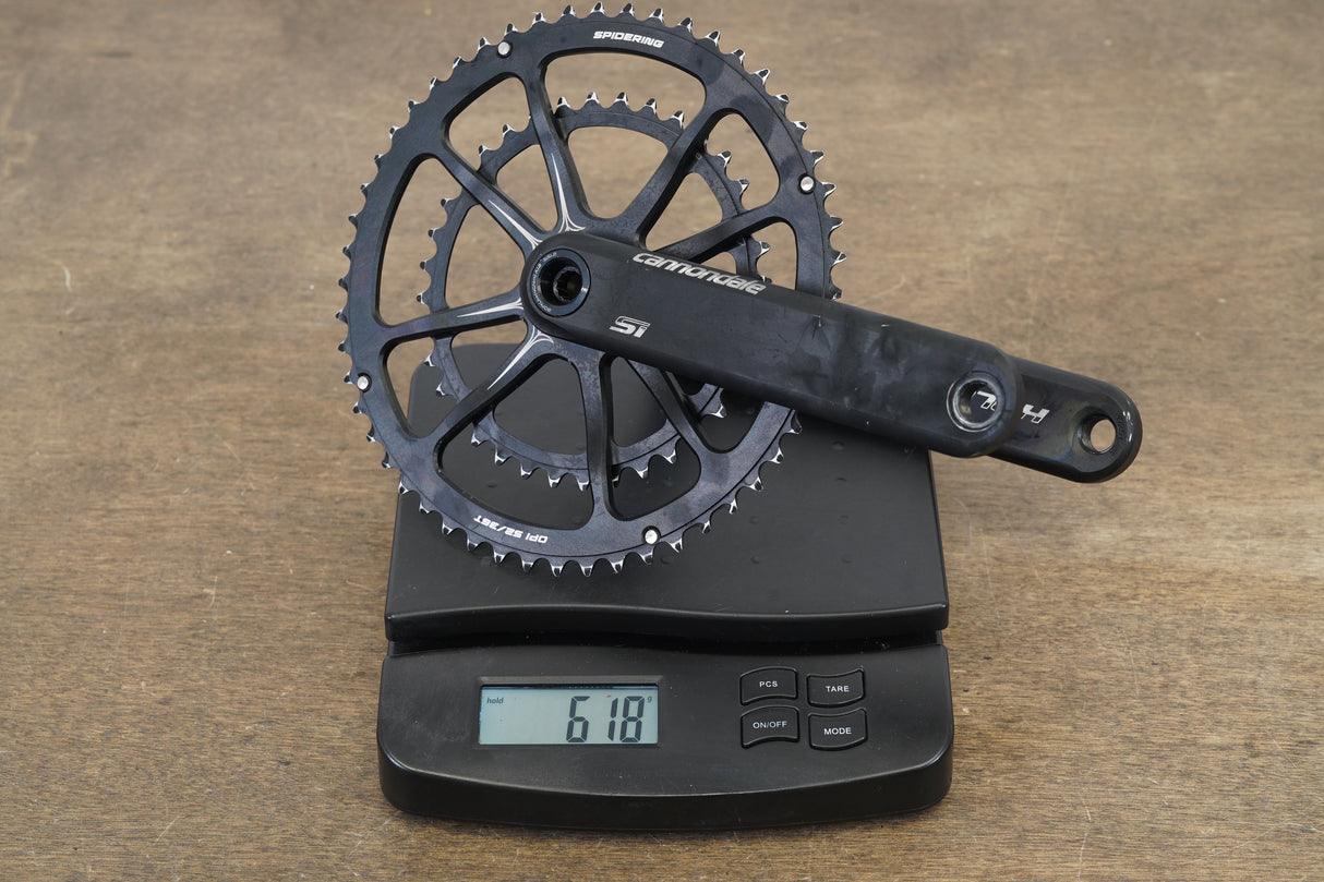 172.5mm 52/36T BB30 Cannondale Si Spidering Hollowgram Road Crankset 618g