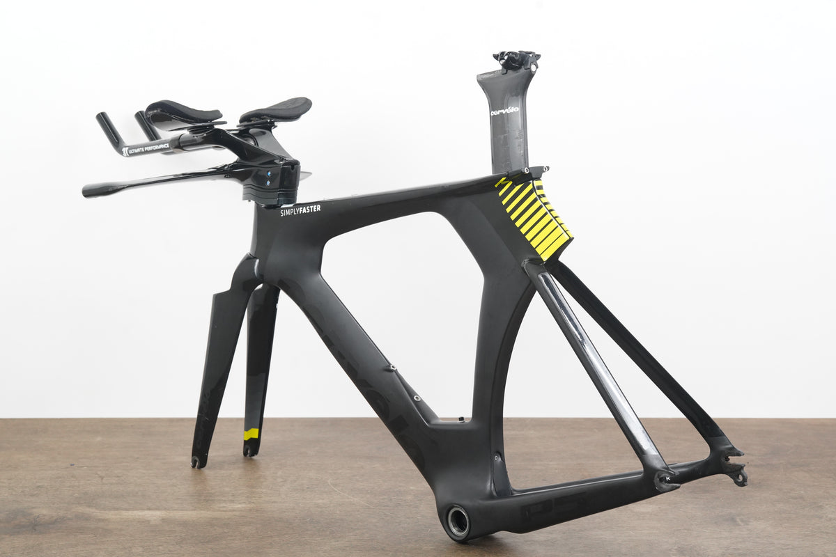 48cm Cervelo P5 TT Triathlon Carbon Rim Brake TT Triathlon Frameset + Cockpit