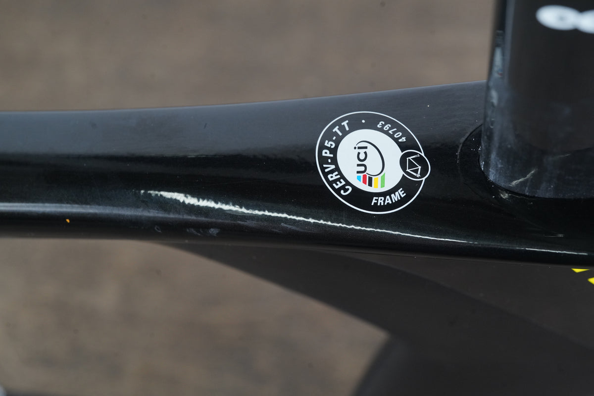 48cm Cervelo P5 TT Triathlon Carbon Rim Brake TT Triathlon Frameset + Cockpit