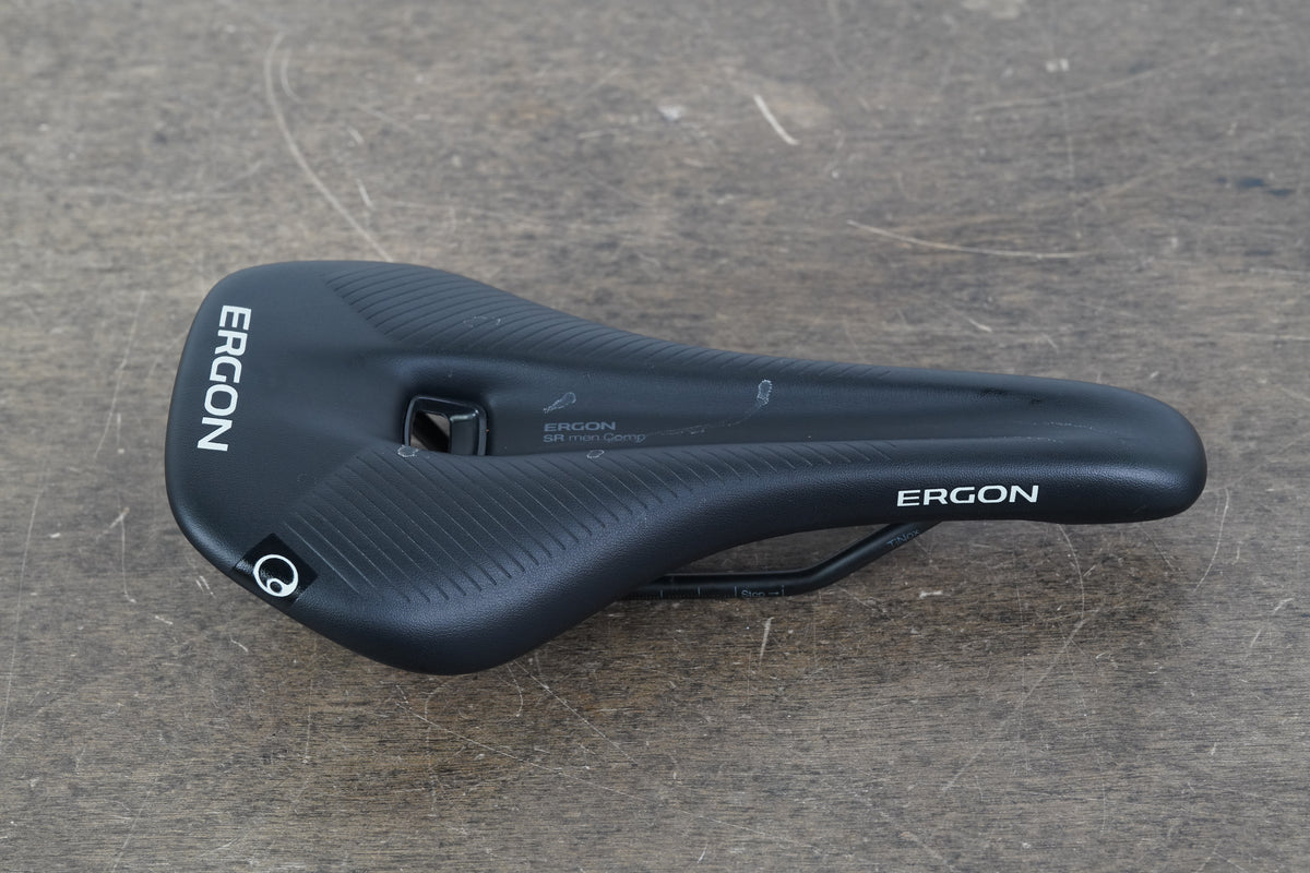 132mm Ergon SR Men Comp TiNox Rail Road Saddle 272g