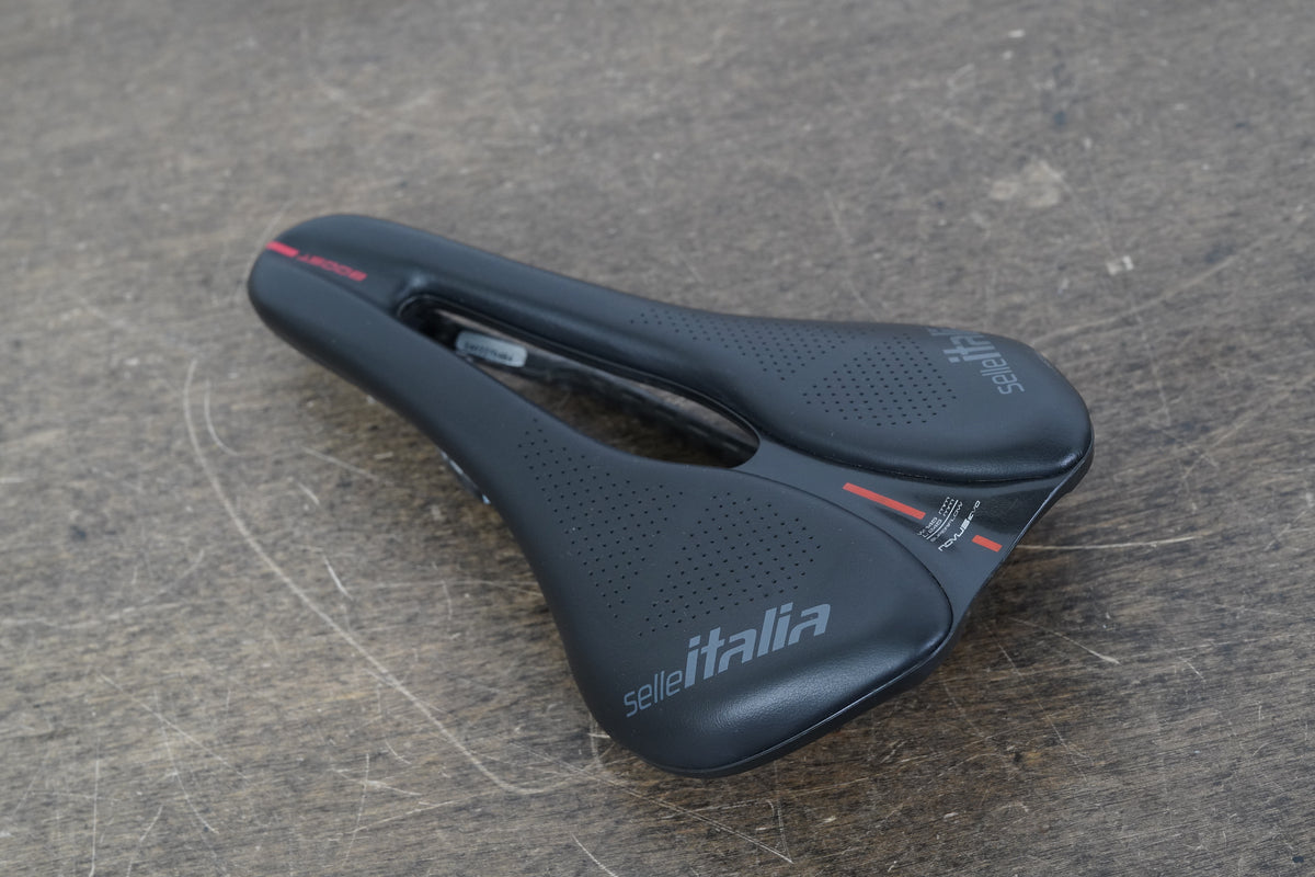 145mm Selle Italia Novus Boost Evo Kit Carbonio Superflow Road Bike Saddle 184g