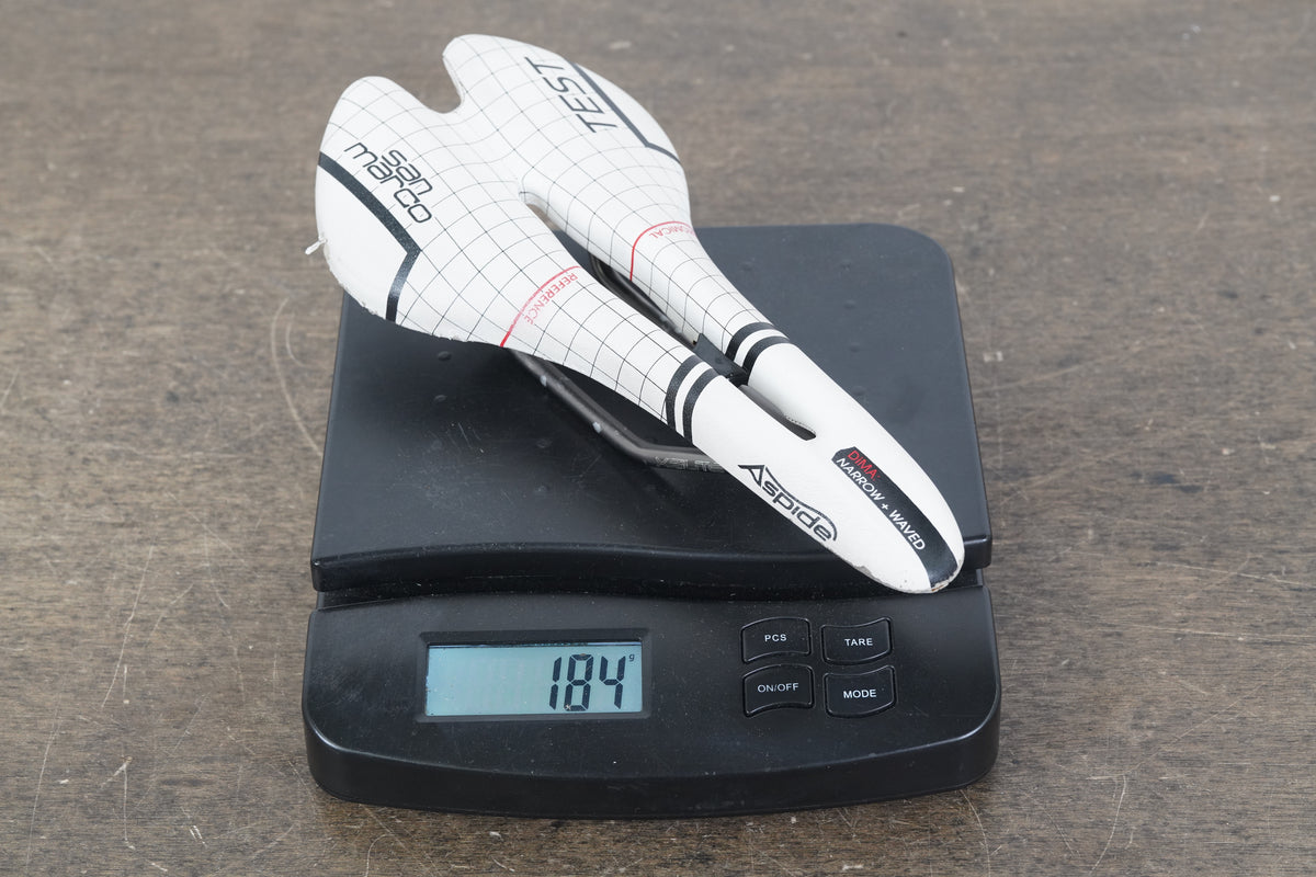 129mm Selle San Marco Aspide Titanium Rail Road Saddle 184g *Ex Test Saddle*