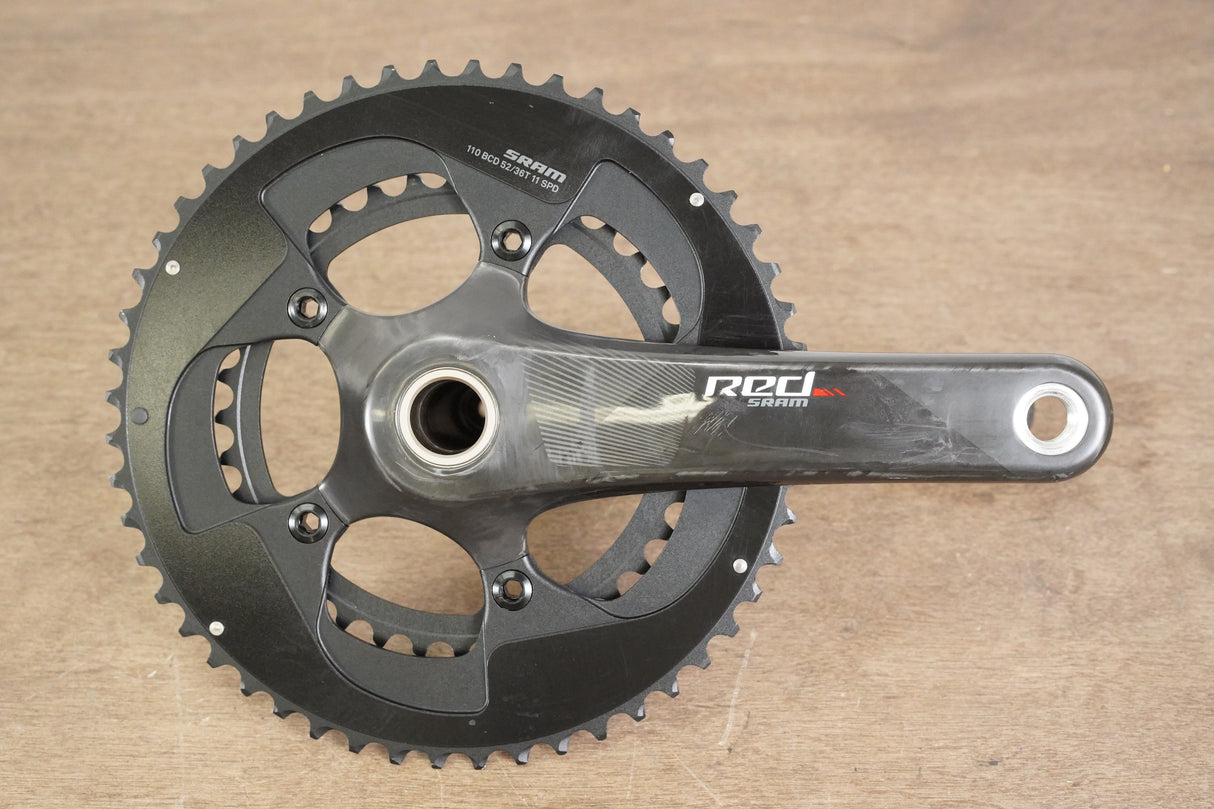 172.5mm 52/36T GXP SRAM Red 22 Carbon Crankset