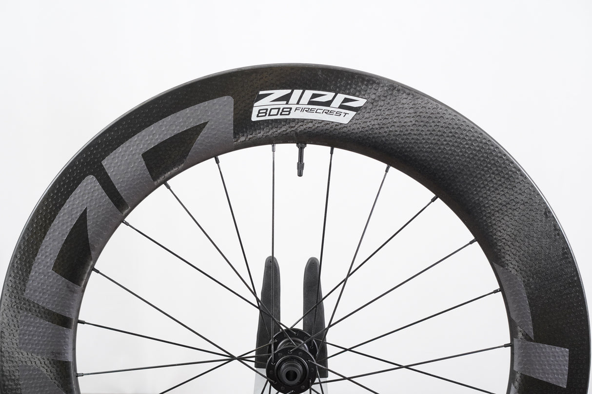 NEW FRONT Zipp 808 Firecrest ZR! Carbon Tubeless Clincher Disc Brake Road Wheel