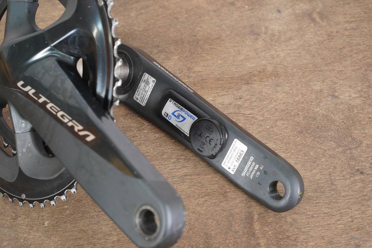 170mm 50/34T Shimano Ultegra FC-R8000 Stages Power Meter Crankset 8000