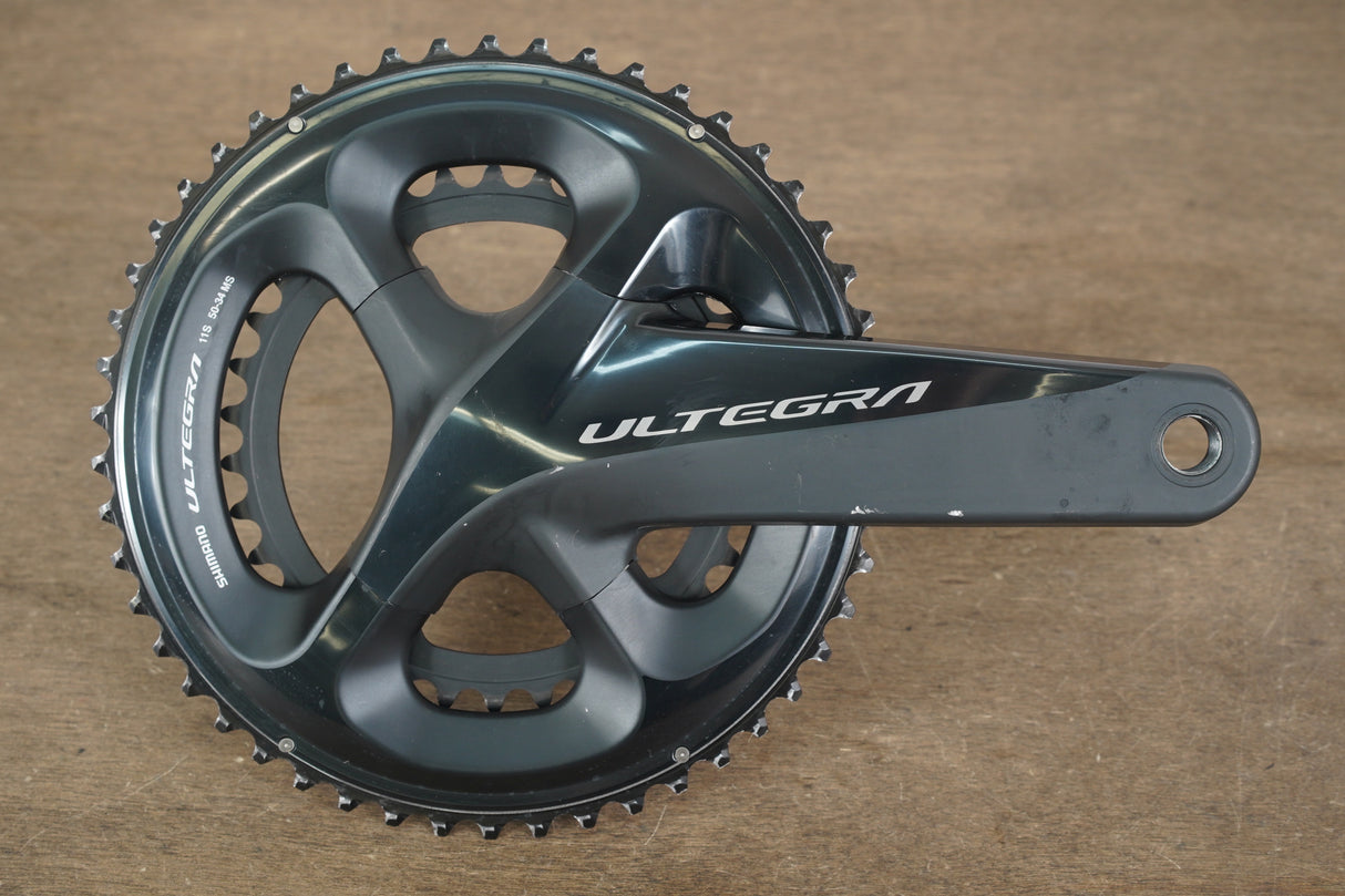 172.5mm 50/34T Shimano Ultegra FC-R8000 11 Speed Crankset 8000