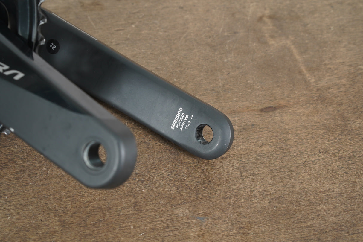 172.5mm 50/34T Shimano Ultegra FC-R8000 11 Speed Crankset 8000