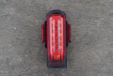 Red Lezyne Strip Pro 400+ USB Led Rear Light + Mount Cycling Road Gravel CX Bike