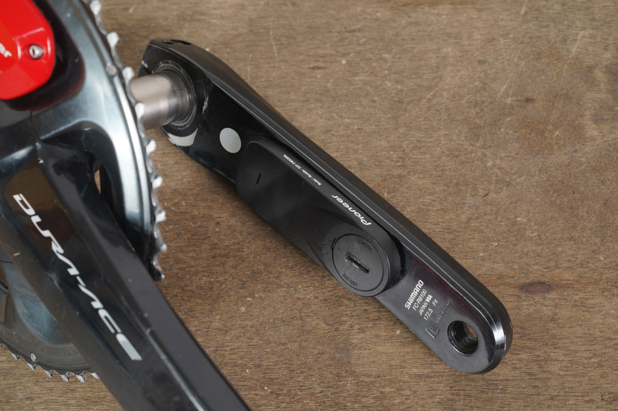 172.5mm 50/34T Shimano Dura Ace FC-R9100 Pioneer Dual Power Meter Crankset