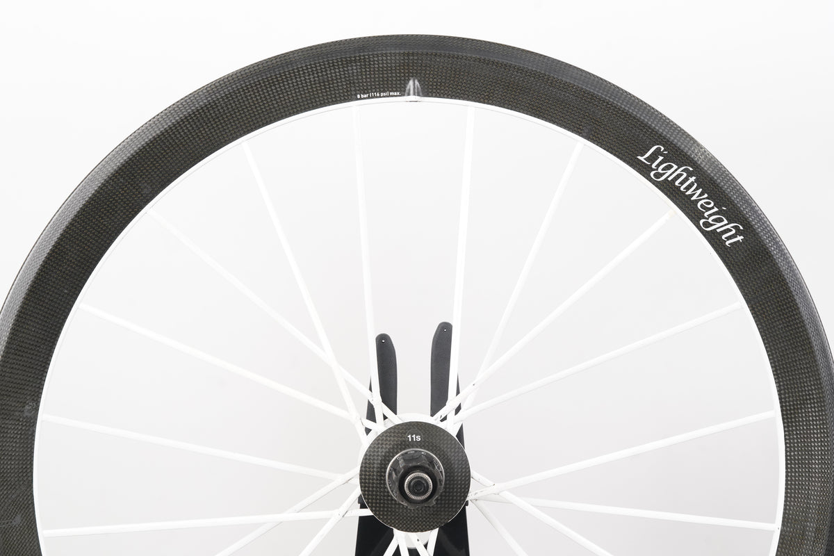 Lightweight Meilenstein Weiss Edition Carbon Clincher Rim Wheelset 11 Speed