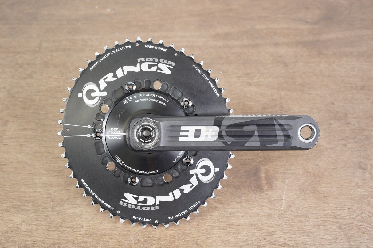 172.5mm 50/34T Rotor 3D+ INPower Power Meter Road Crankset