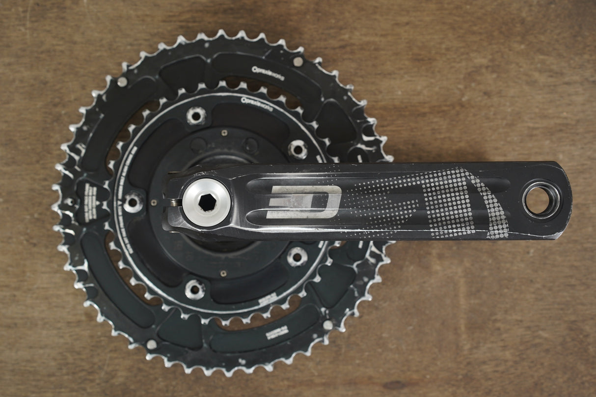 165mm 52/36T 24mm Rotor 3D Power2Max Power Meter Road Crankset 3D