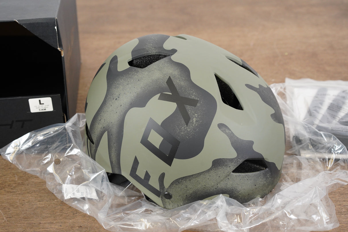 NEW L (Large) Fox Flight Camo BMX Dirt Jump Helmet