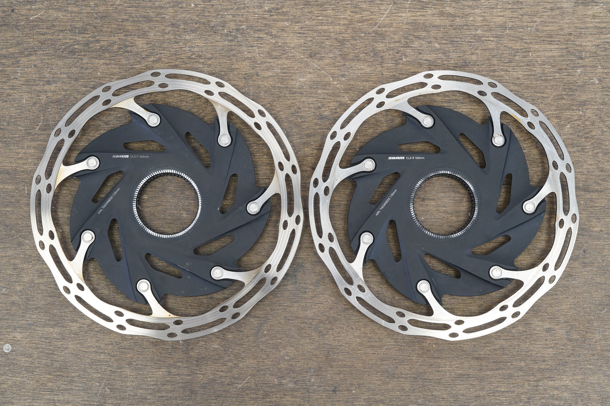 (2) 160mm SRAM Centerline CLX-R Center Lock Disc Brake Rotors