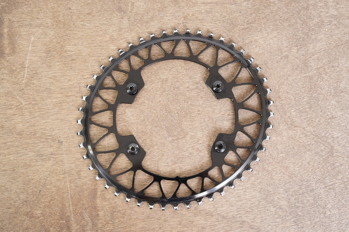 48T absoluteBLACK 110 BCD 1x Oval 11 Speed Narrow Wide Gravel CX Chainring