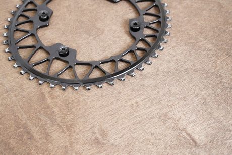 48T absoluteBLACK 110 BCD 1x Oval 11 Speed Narrow Wide Gravel CX Chainring