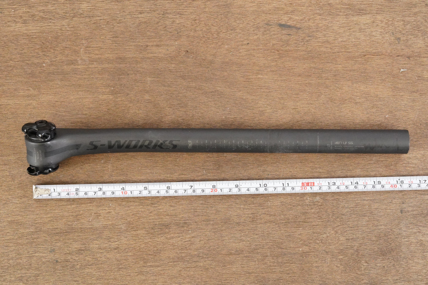 27.2mm Specialized S-WORKS FACT Carbon 0 Setback Road Seatpost 203g