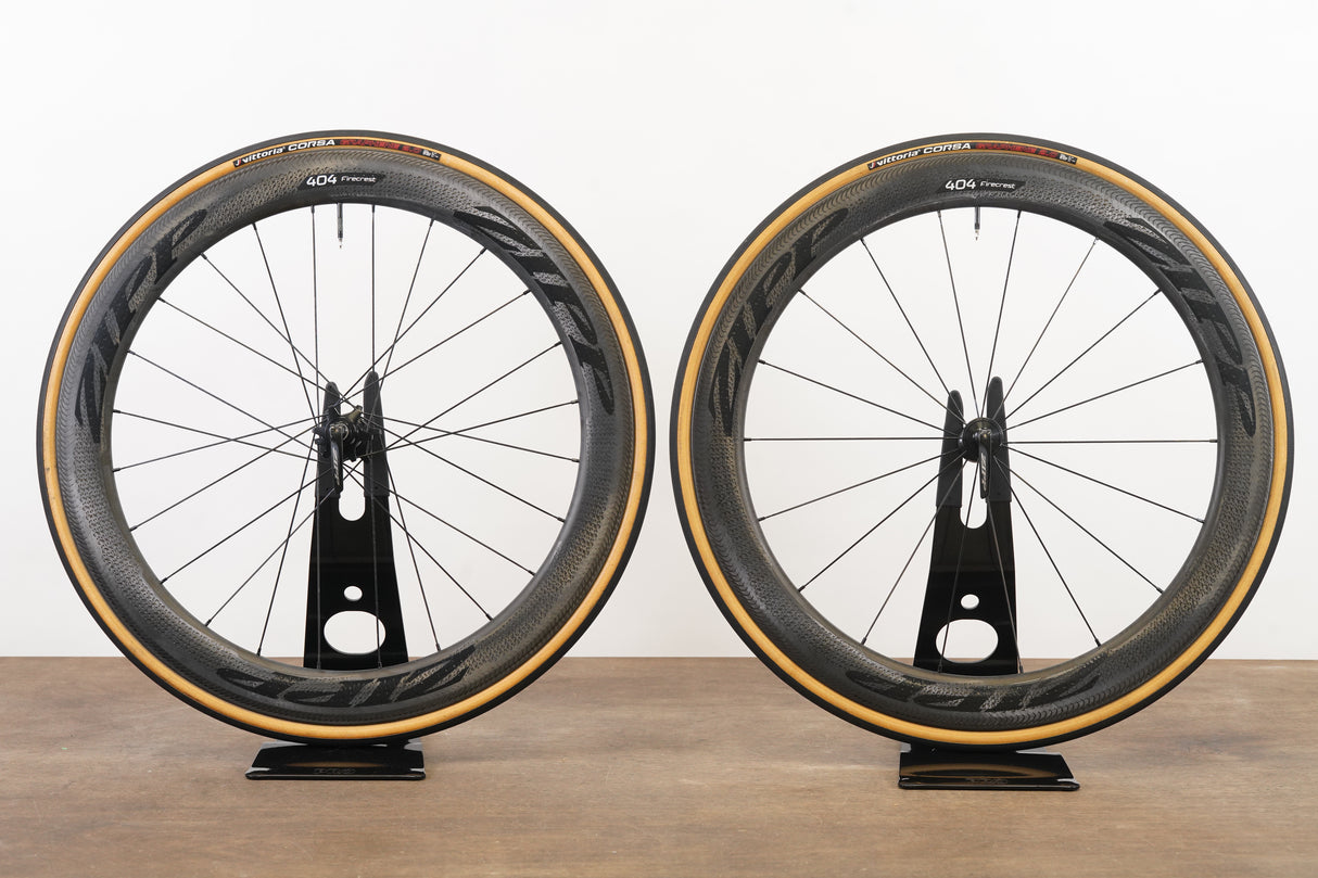 Zipp 404 Firecrest 77/177 Wavy Carbon Clincher Rim Brake Wheelset 11 Speed