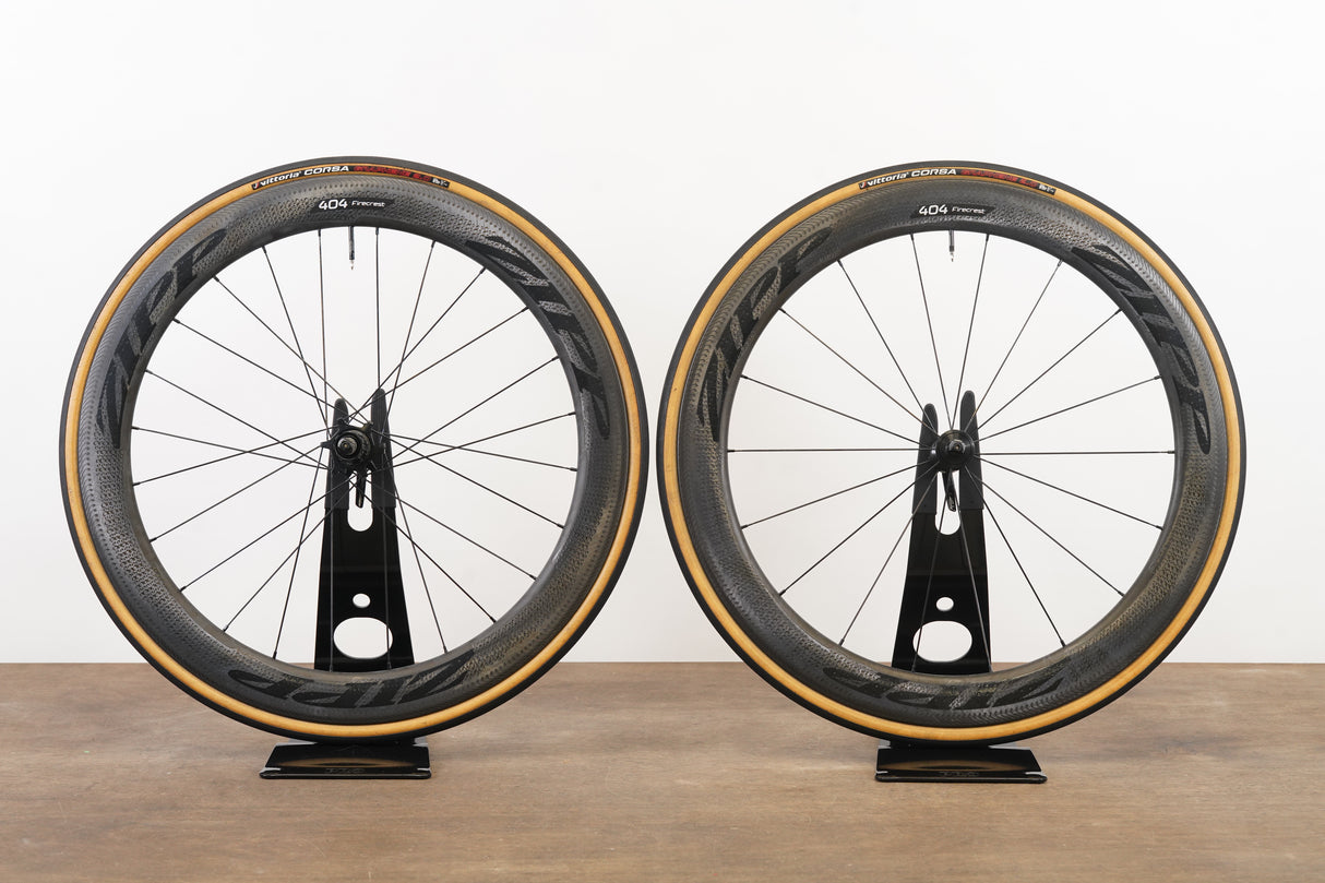 Zipp 404 Firecrest 77/177 Wavy Carbon Clincher Rim Brake Wheelset 11 Speed