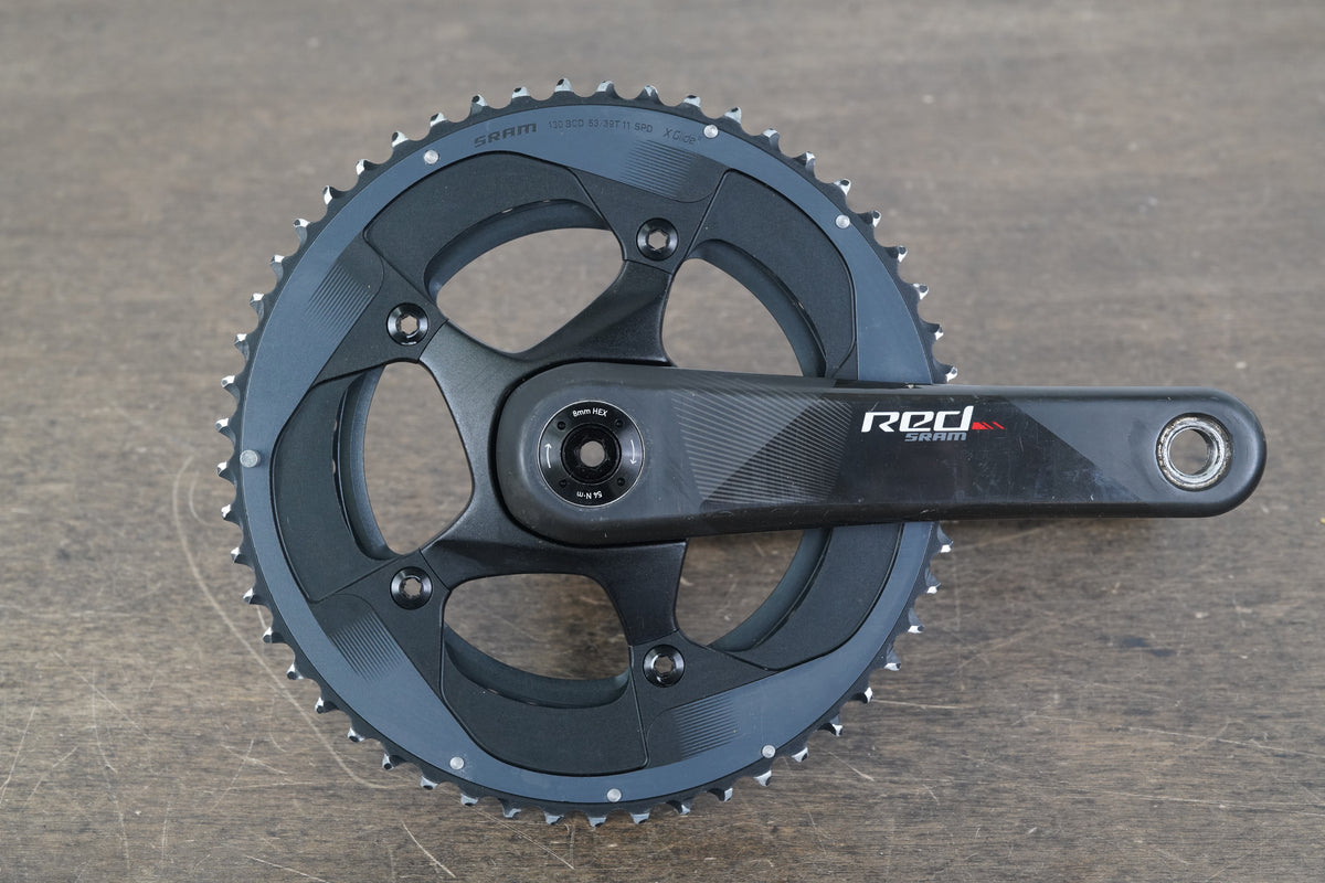 170mm 53/39T BB30 SRAM Red 22 Carbon Crankset 671