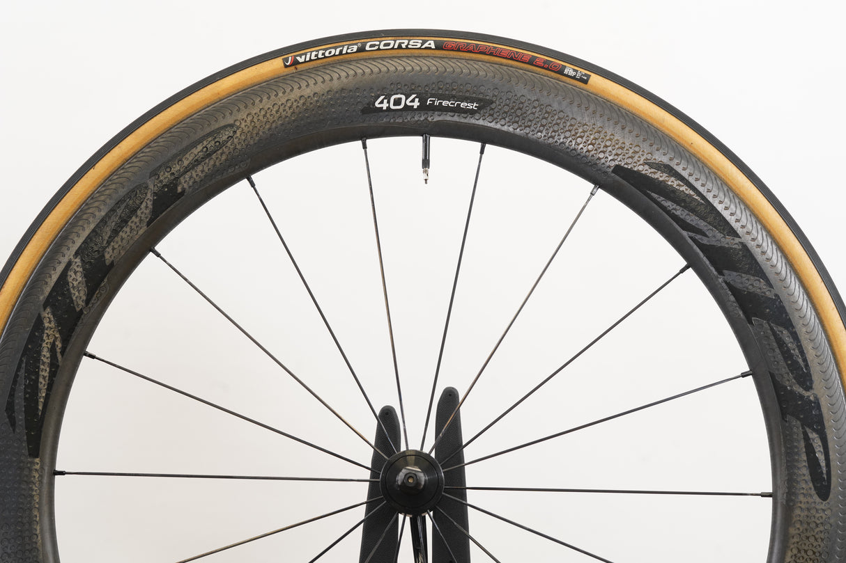 Zipp 404 Firecrest 77/177 Wavy Carbon Clincher Rim Brake Wheelset 11 Speed