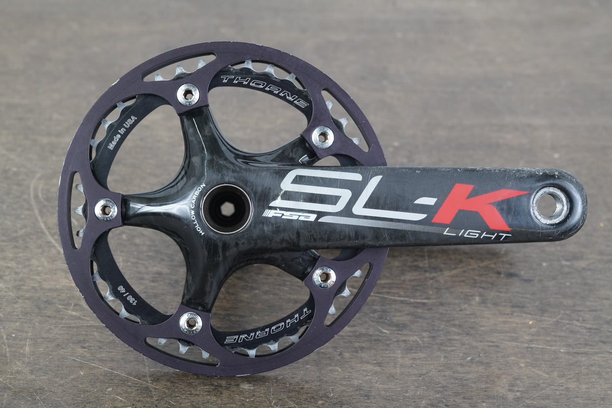 172.5mm 40T 24mm FSA SL-K Light Carbon Road Crankset SLK 694g