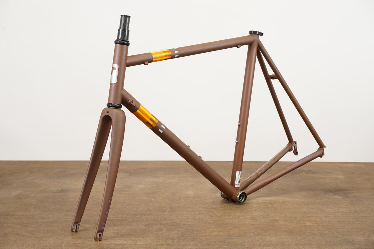 2013 56cm Pegoretti Marcelo MXXXXXO Rust Steel Rim Brake Road Frameset