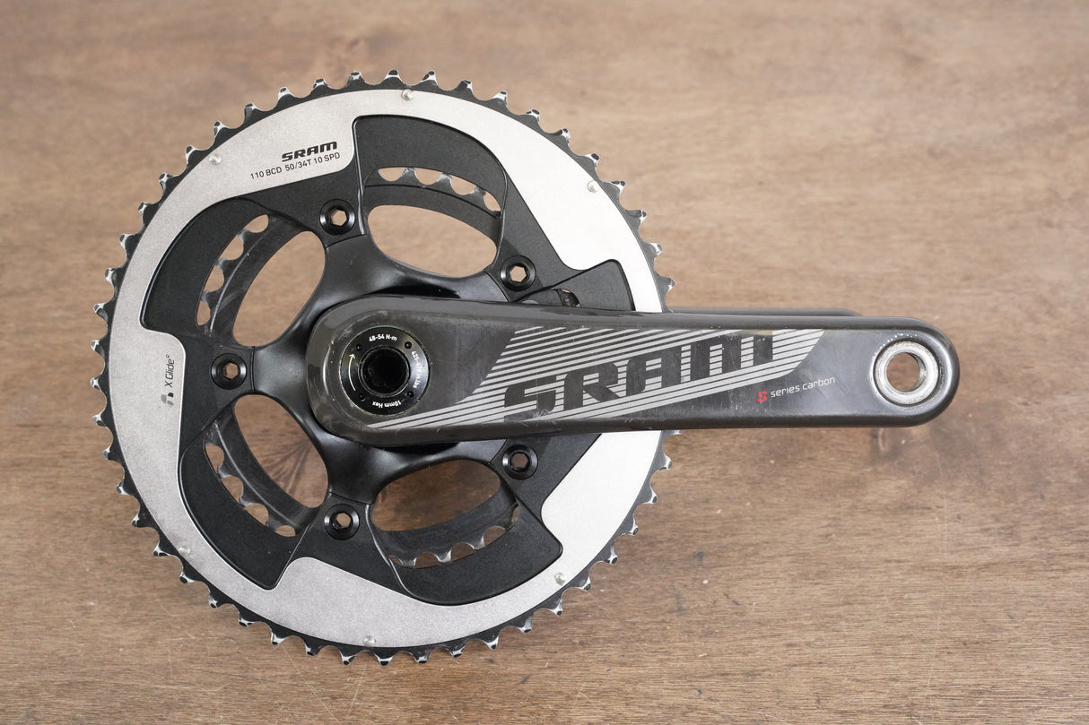 172.5mm 50/34T BB30 SRAM S902 Carbon 10 Speed Crankset S900