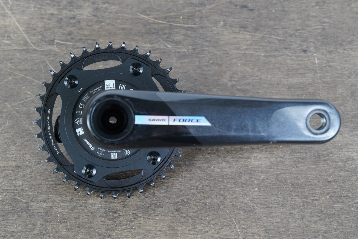 165mm 36T 1x DUB SRAM Force AXS D2 Quarq 12 Speed Crankset 703g