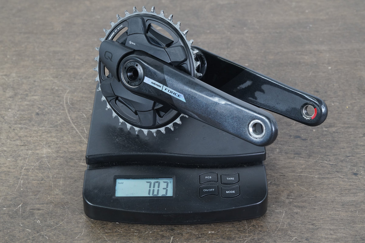 165mm 36T 1x DUB SRAM Force AXS D2 Quarq 12 Speed Crankset 703g