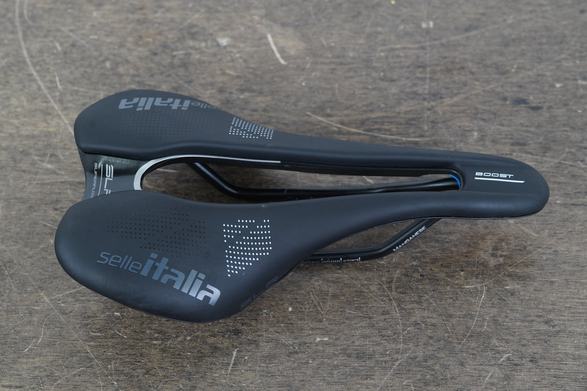 145mm Selle Italia SLR Superflow Boost Manganese Rail Road Saddle 229g