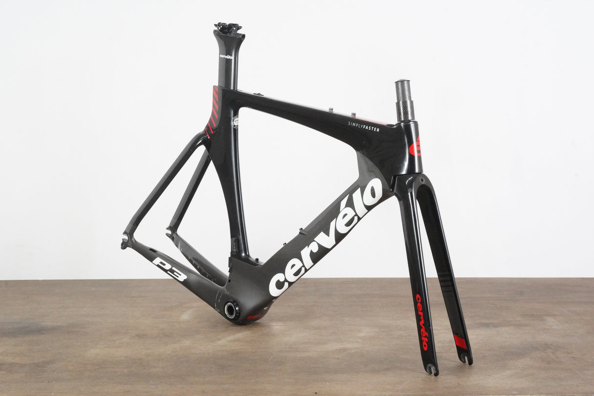 51cm Cervelo P3 Carbon Aero Rim Brake TT Triathlon Frameset