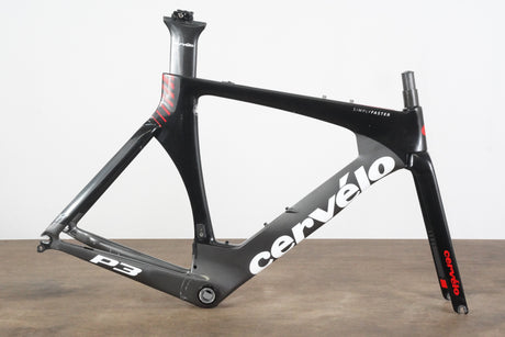 51cm Cervelo P3 Carbon Aero Rim Brake TT Triathlon Frameset