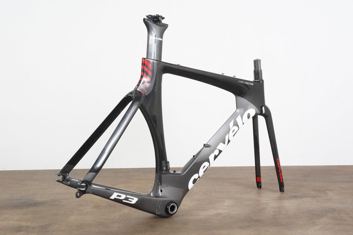 51cm Cervelo P3 Carbon Aero Rim Brake TT Triathlon Frameset