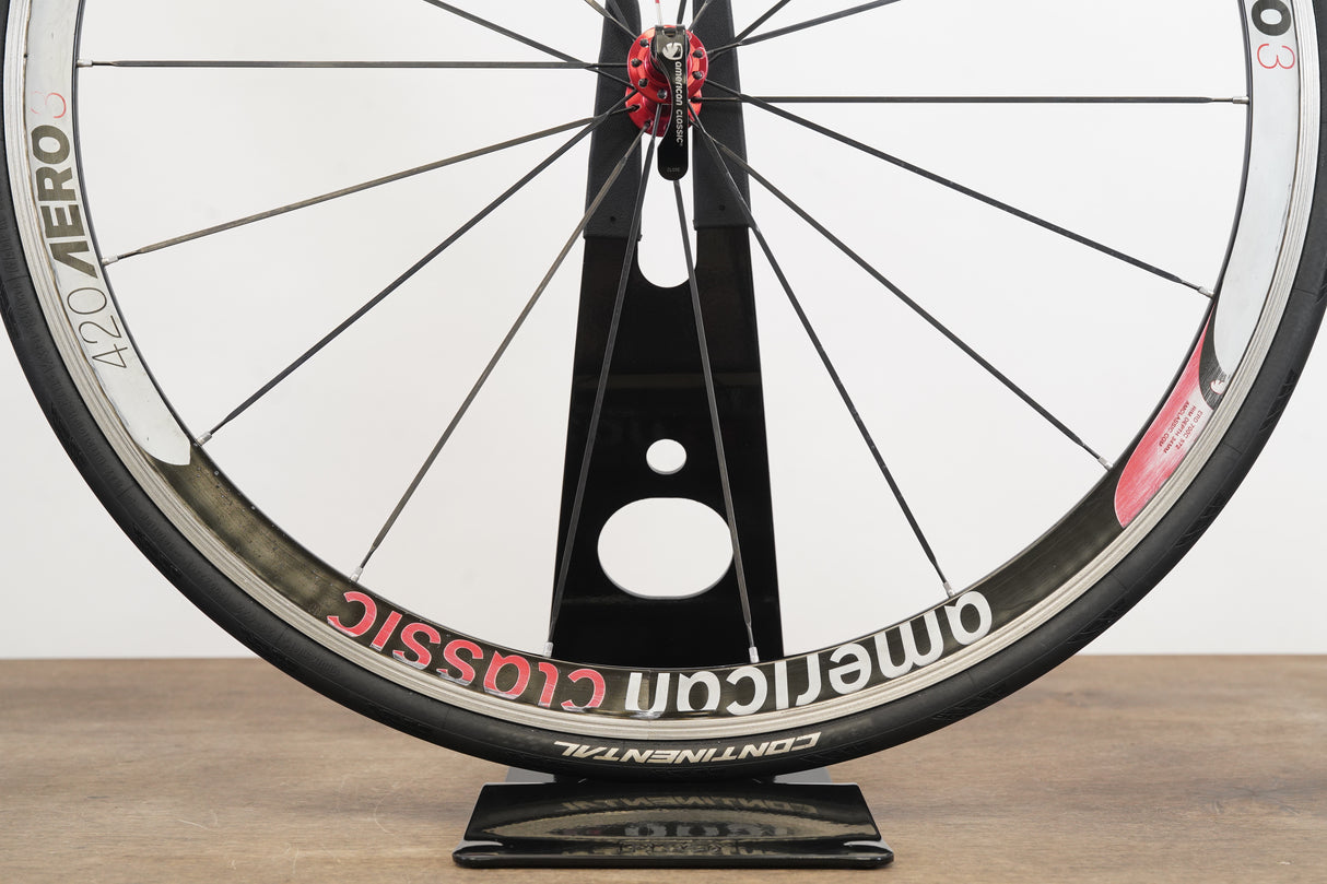 American Classic Series 3 420 Aero Alloy Clincher Rim Brake Road Wheelset 10 Speed