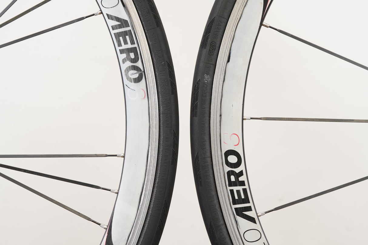 American Classic Series 3 420 Aero Alloy Clincher Rim Brake Road Wheelset 10 Speed