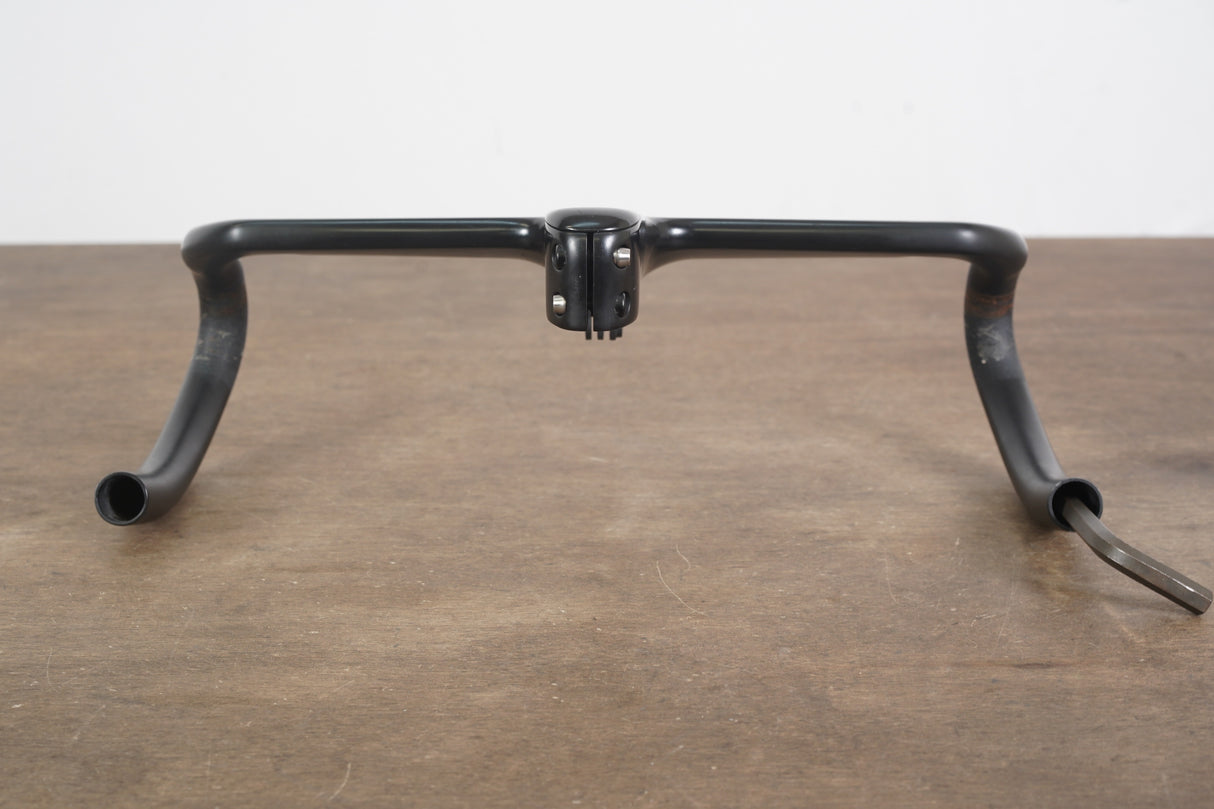 38cm 130mm -6 Degree Black Inc. Carbon Barstem Handlebar + Mount 1 1/8"