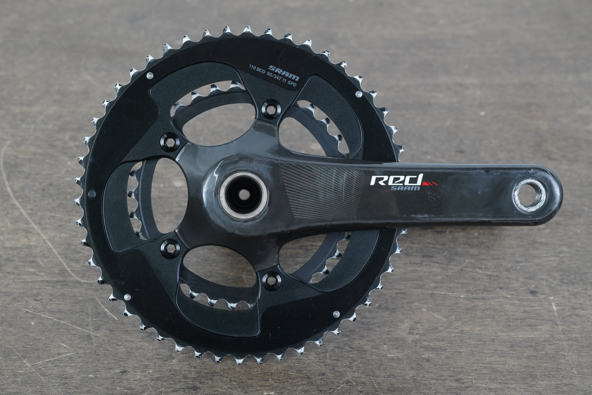 170mm 50/34T GXP SRAM Red 22 Carbon Crankset 571g
